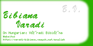 bibiana varadi business card